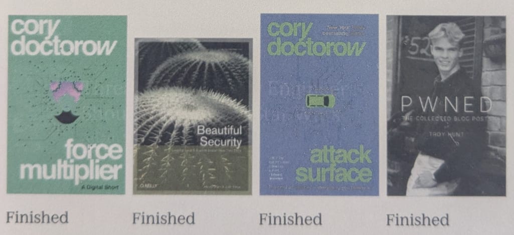 Photograph of the Kobo Libra Colour showing available books. The covers are shown in colour.
